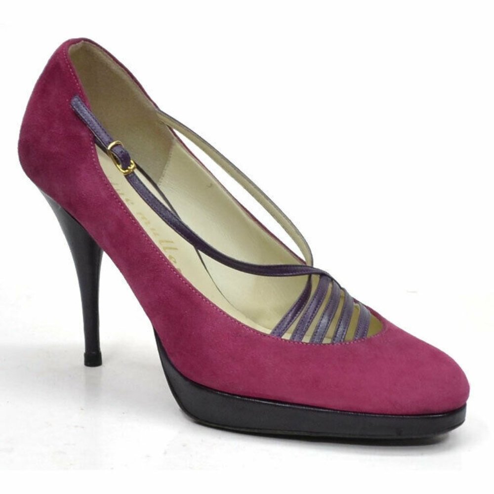 Bettye Muller Purple Platform Stiletto Pumps 37